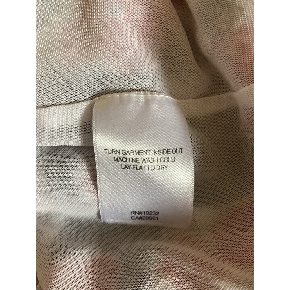 Womens Alfred Dunner Blue/Red/White Floral Short Sleeve Top XL Lined Square Neck - Picture 8 of 8